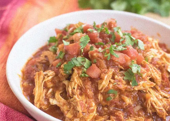 4- Slow Cooker Salsa Chicken recipe