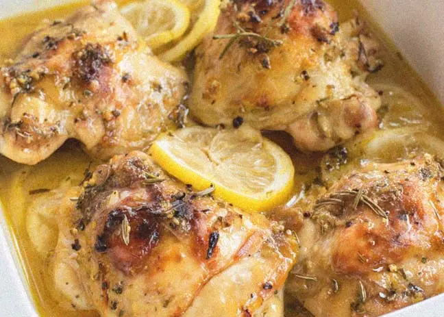 6- Slow Cooker Lemon Chicken recipe