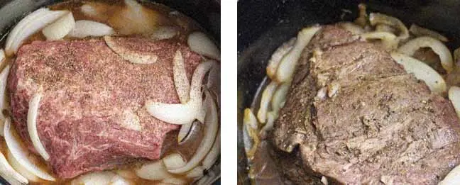Directions for Beef Bottom Round Roast Slow Cooker Recipe