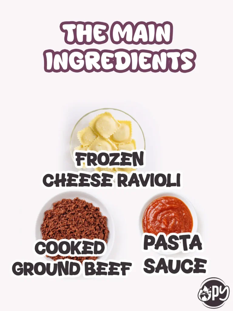 Ingredients for Ravioli Slow Cooker Lasagna