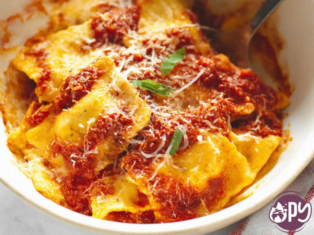 cheesy ravioli slow cooker lasagna