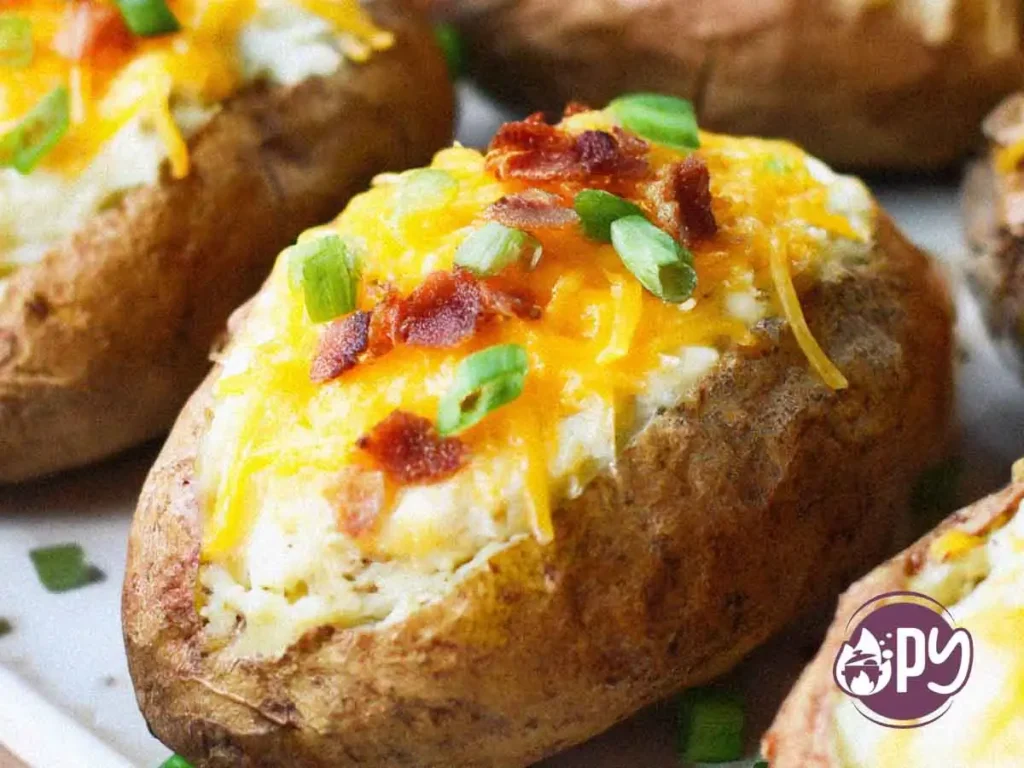 slow cooker baked potatoes with butter