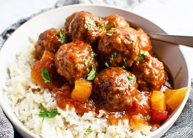 image for Slow Cooker Sweet and Sour Meatballs