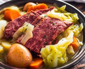 Crockpot Corned Beef and Cabbage