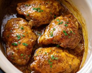 Slow Cooker Honey Mustard Chicken