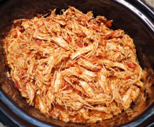 SLOW COOKER MEXICAN SHREDDED CHICKEN
