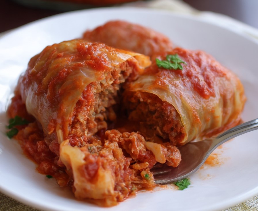 Slow Cooker Unstuffed Cabbage Rolls