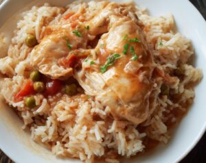Crock Pot No Peek Chicken with Rice