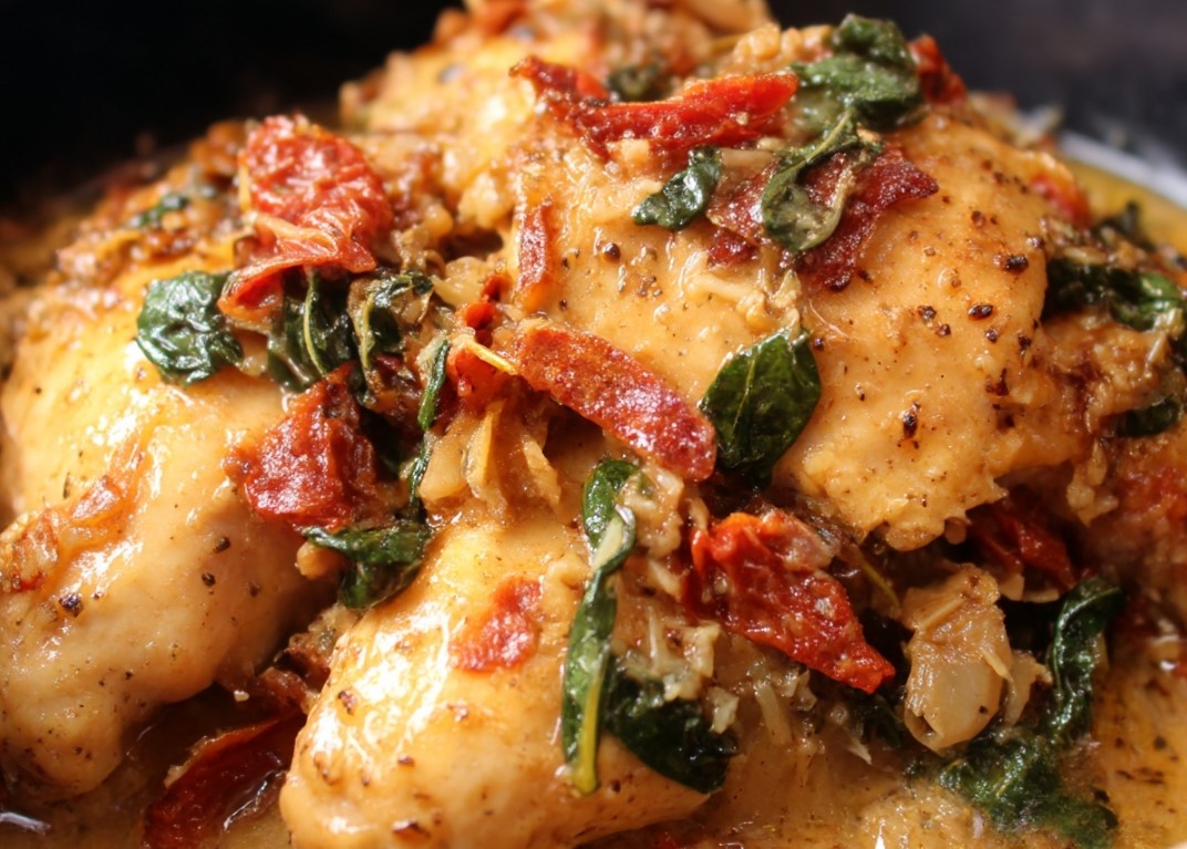 CrockPot Tuscan Garlic Chicken Recipe