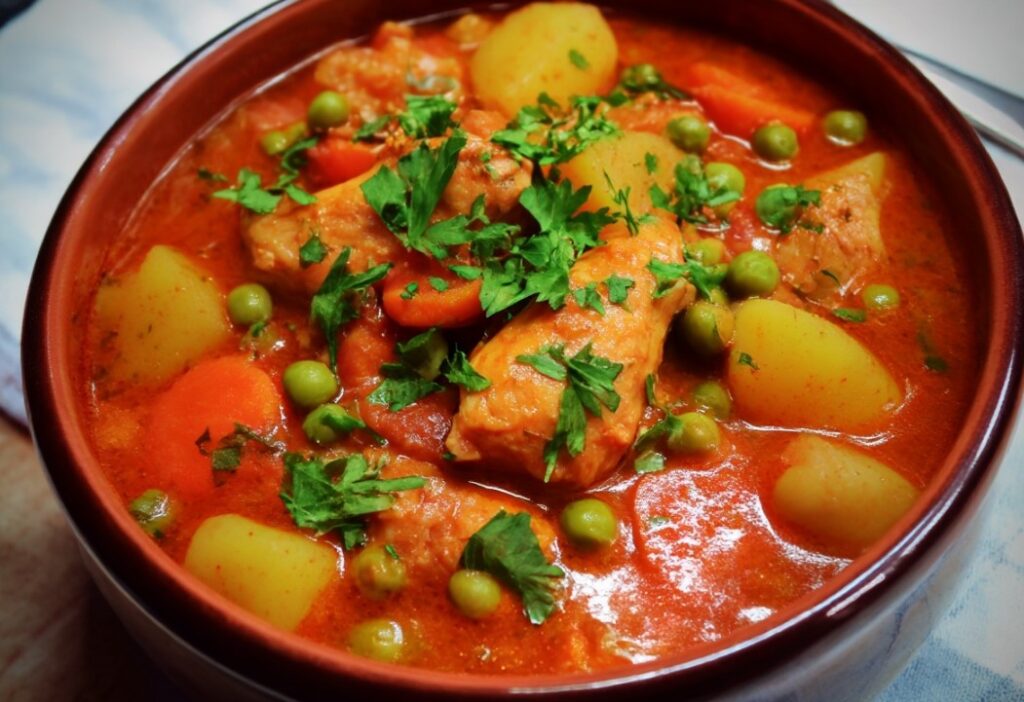 Hearty Chicken Stew in the Slow Cooker