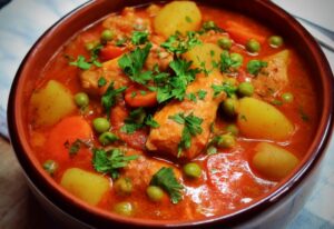 Hearty Chicken Stew in the Slow Cooker