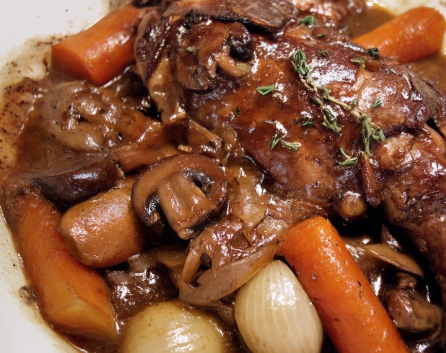 Slow Cooker Coq au Vin