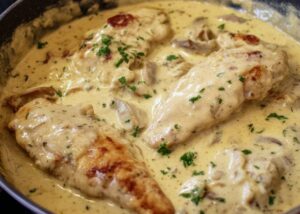 Slow Cooker Creamy Garlic Chicken