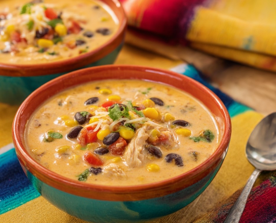 Slow Cooker Creamy Southwest Chicken Soup