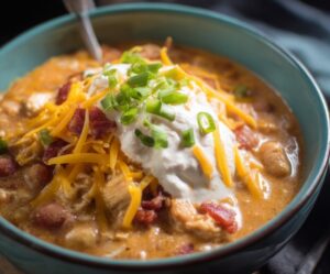 Slow Cooker Cream Cheese Crack Chicken Chili
