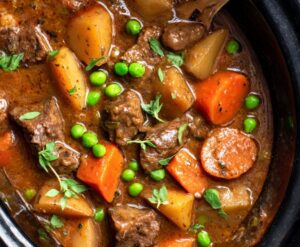 Slow Cooker Beef & Vegetable Stew