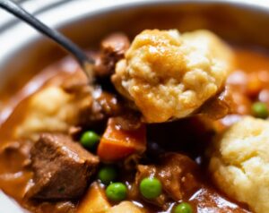 Slow Cooker Beef Stew with Dumplings