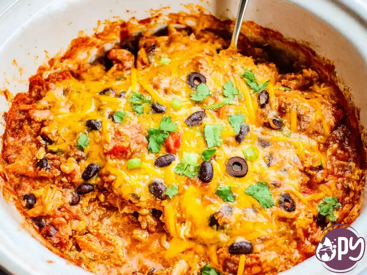 Slow cooker enchilada casserole recipe