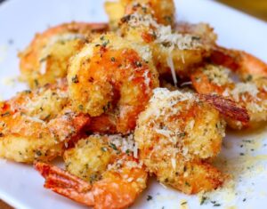 Air Fryer Garlic Parmesan Shrimp Recipe