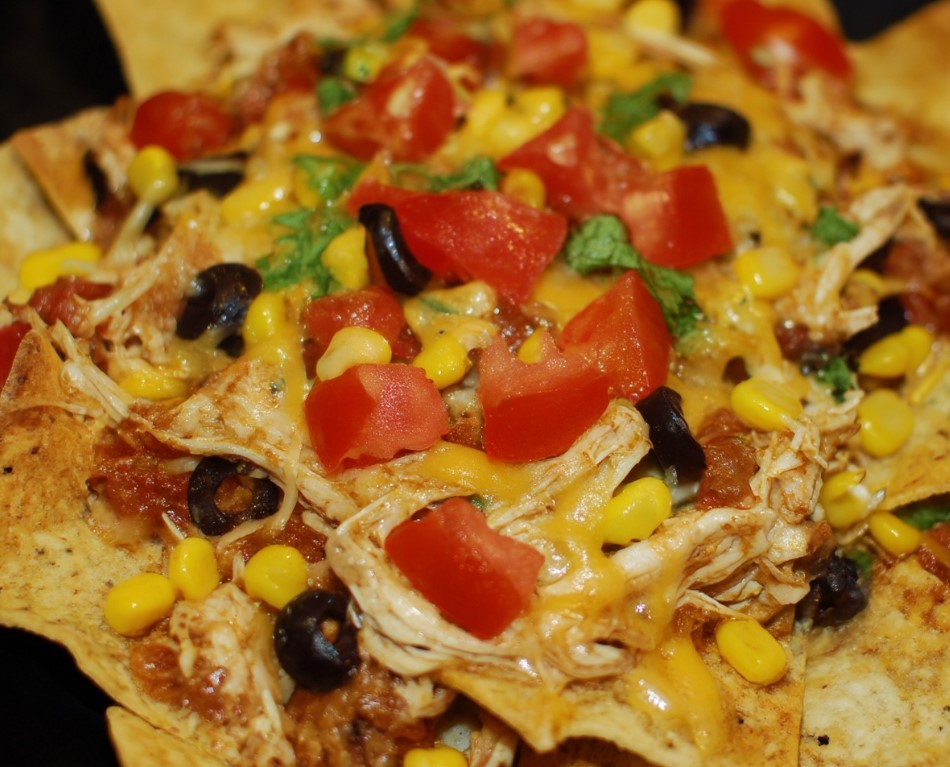Slow Cooker Chicken Nachos