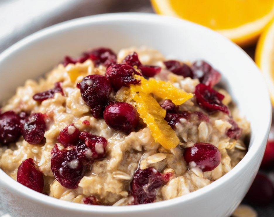 Slow Cooker Cranberry Orange Oatmeal