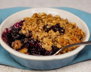 Blueberry Crisp in the Slow Cooker