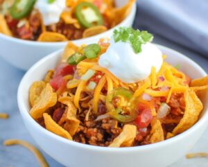 Crock Pot Fritos Taco Bowls Recipe