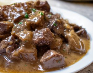 Instant Pot Beef Tips with Gravy